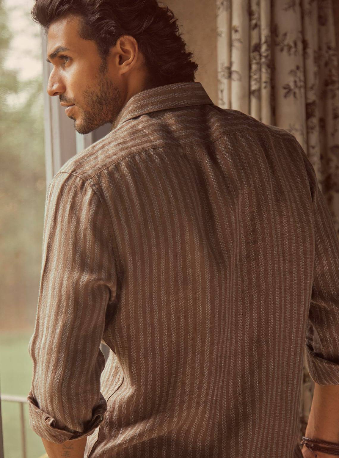 Rox - Men’s Tuscan Tan Linen - Isla & Oliver