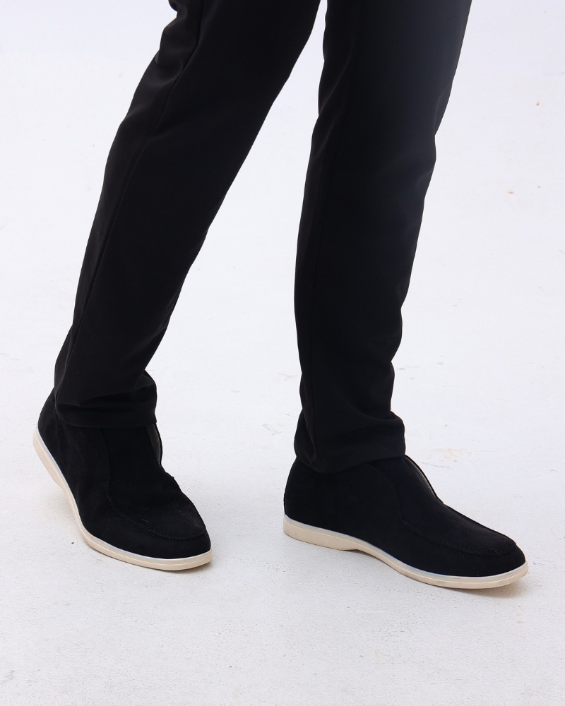 Sally - High Suede Loafers