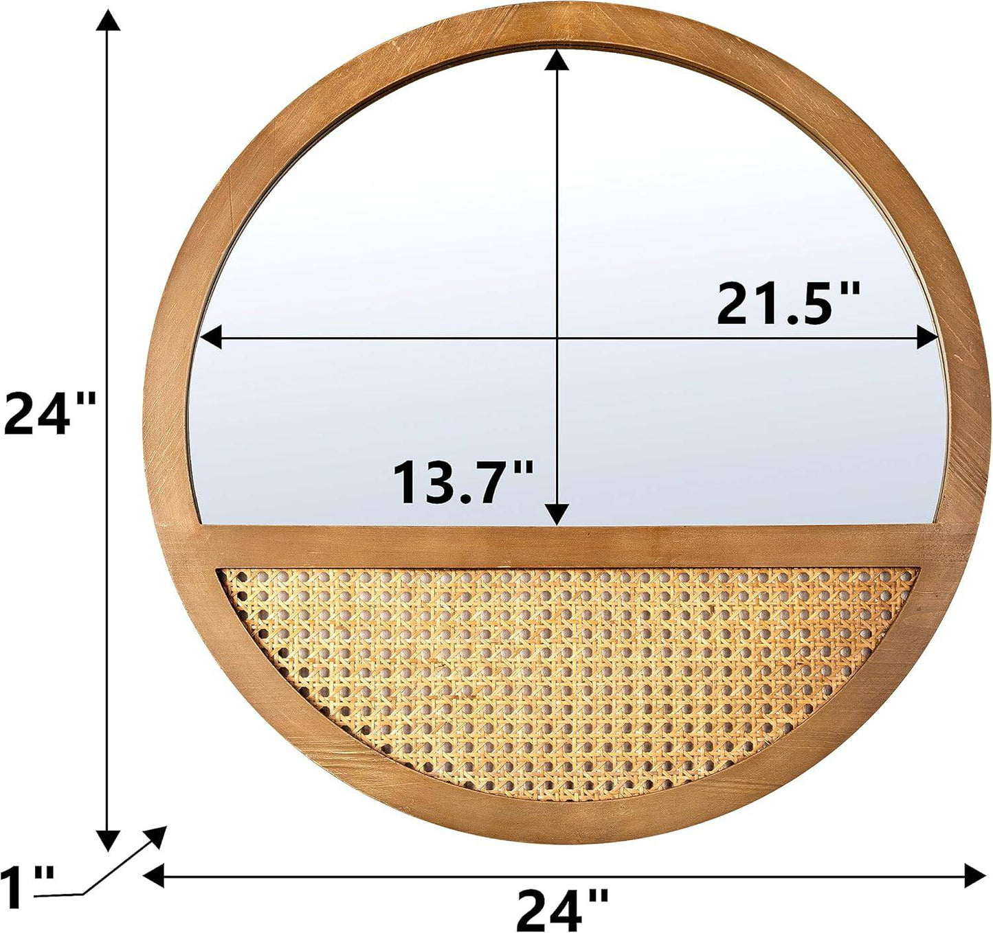 Circle Elegance Wall Mirror - Isla & Oliver