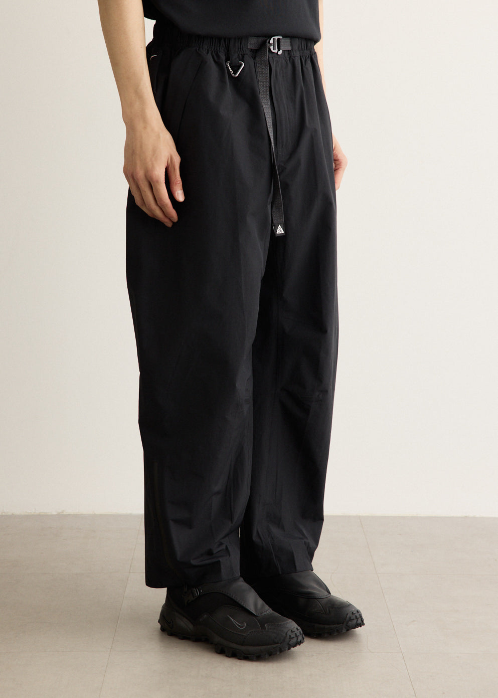 Nylon Rain Pants with Sealed Seams and Ankle Zippers, Packable Design