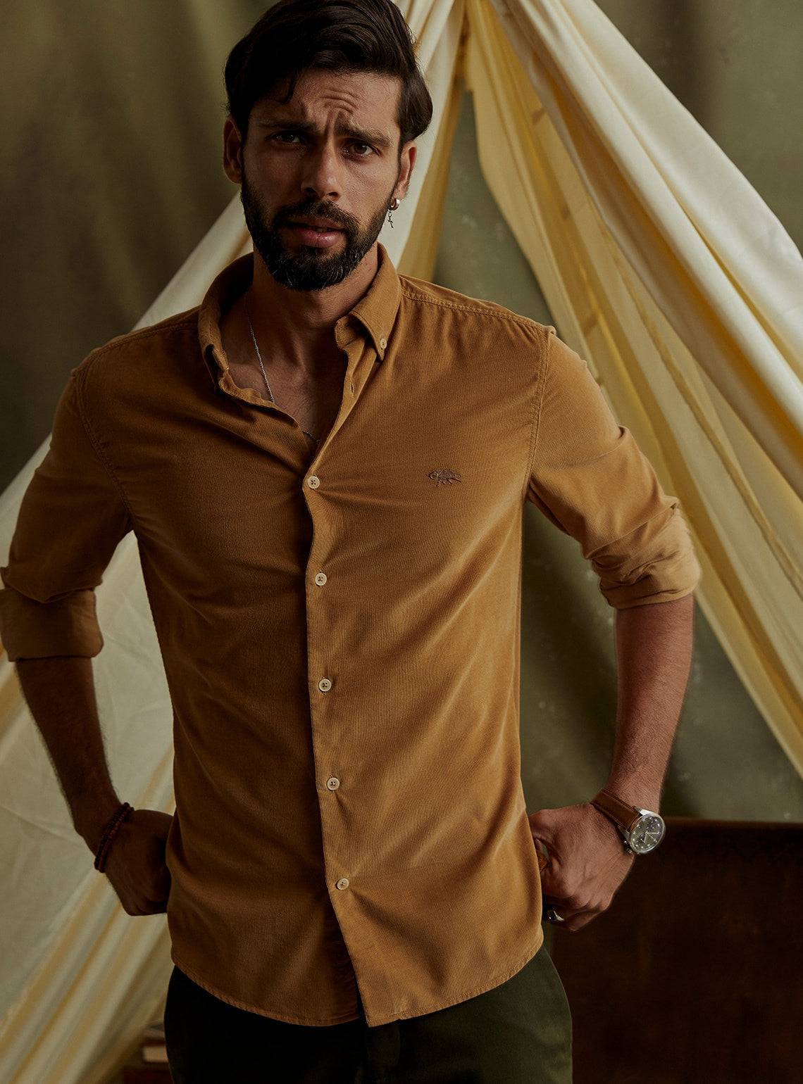 Dune - Men’s Corbett Sand Shirt - Isla & Oliver