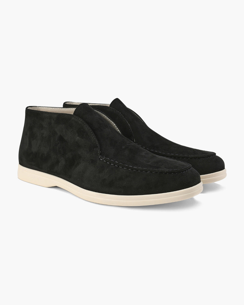 Sally - High Suede Loafers