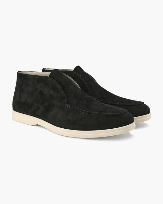 Sally - High Suede Loafers