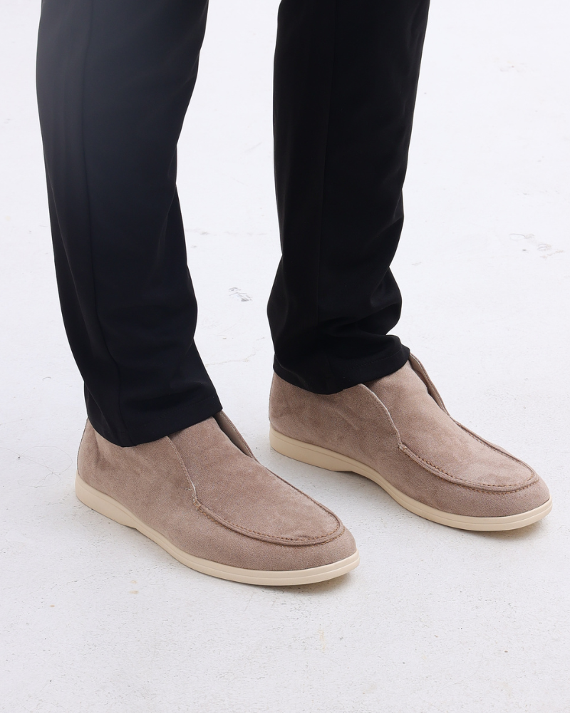 Sally - High Suede Loafers