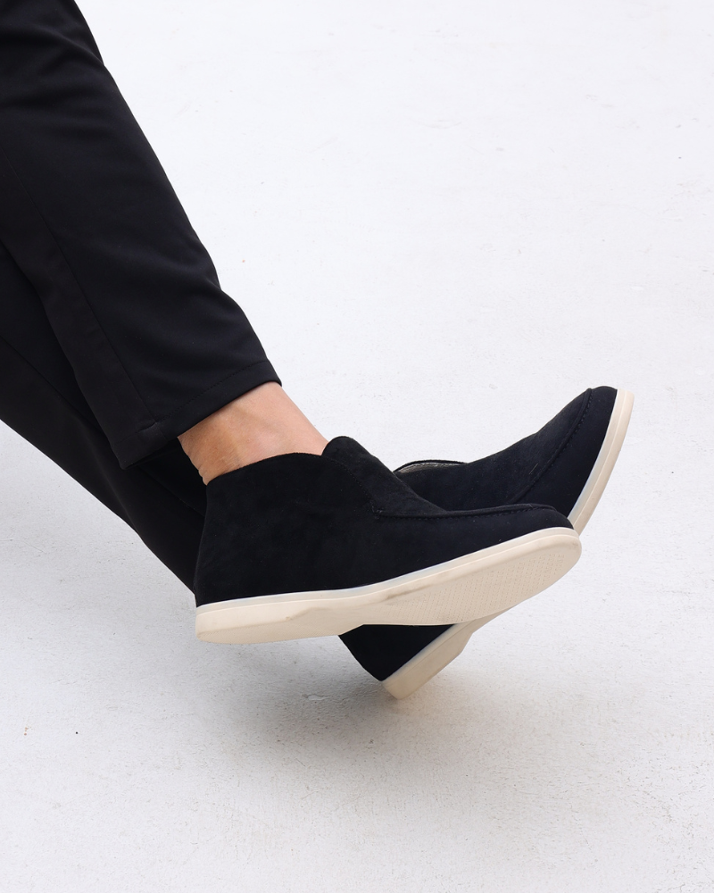 Sally - High Suede Loafers