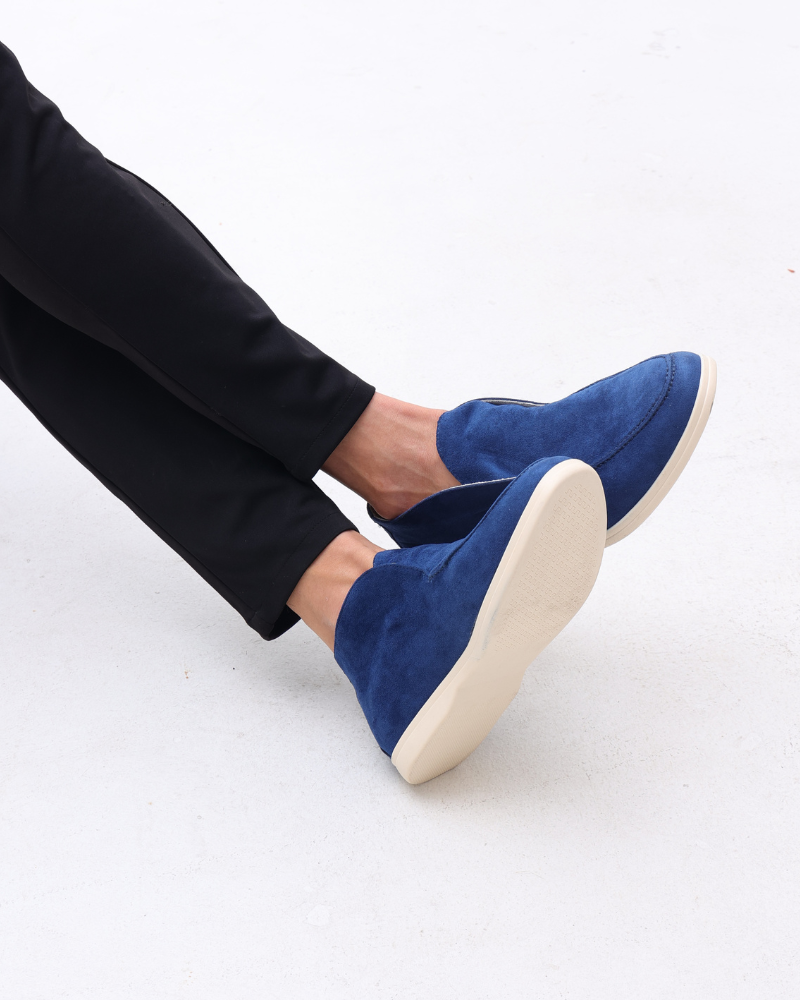 Sally - High Suede Loafers