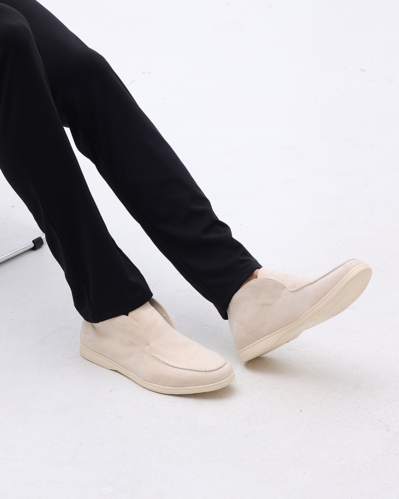 Sally - High Suede Loafers