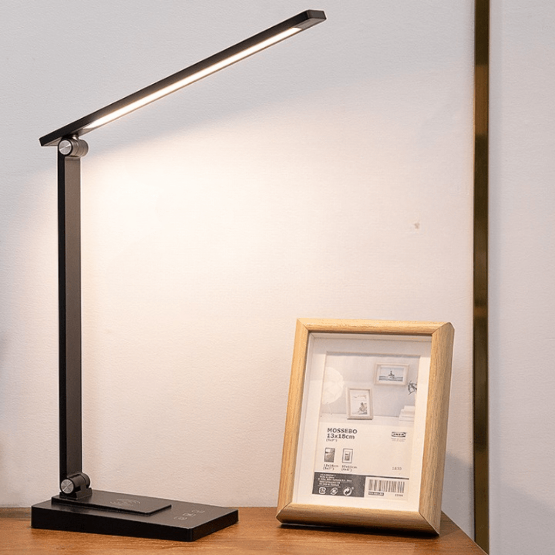 Rechargeable Desk Lamp with Metal Shade - Isla & Oliver