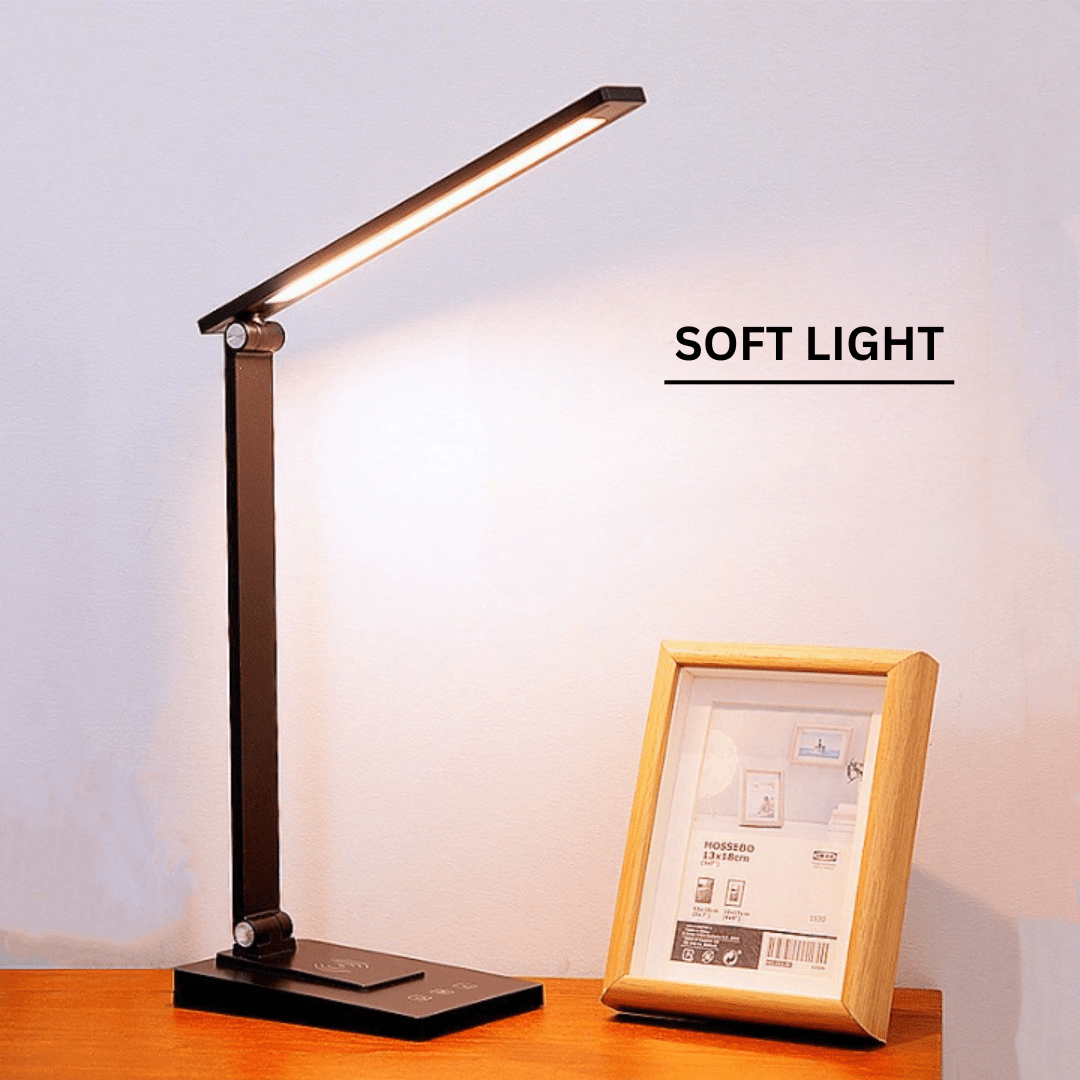 Rechargeable Desk Lamp with Metal Shade - Isla & Oliver