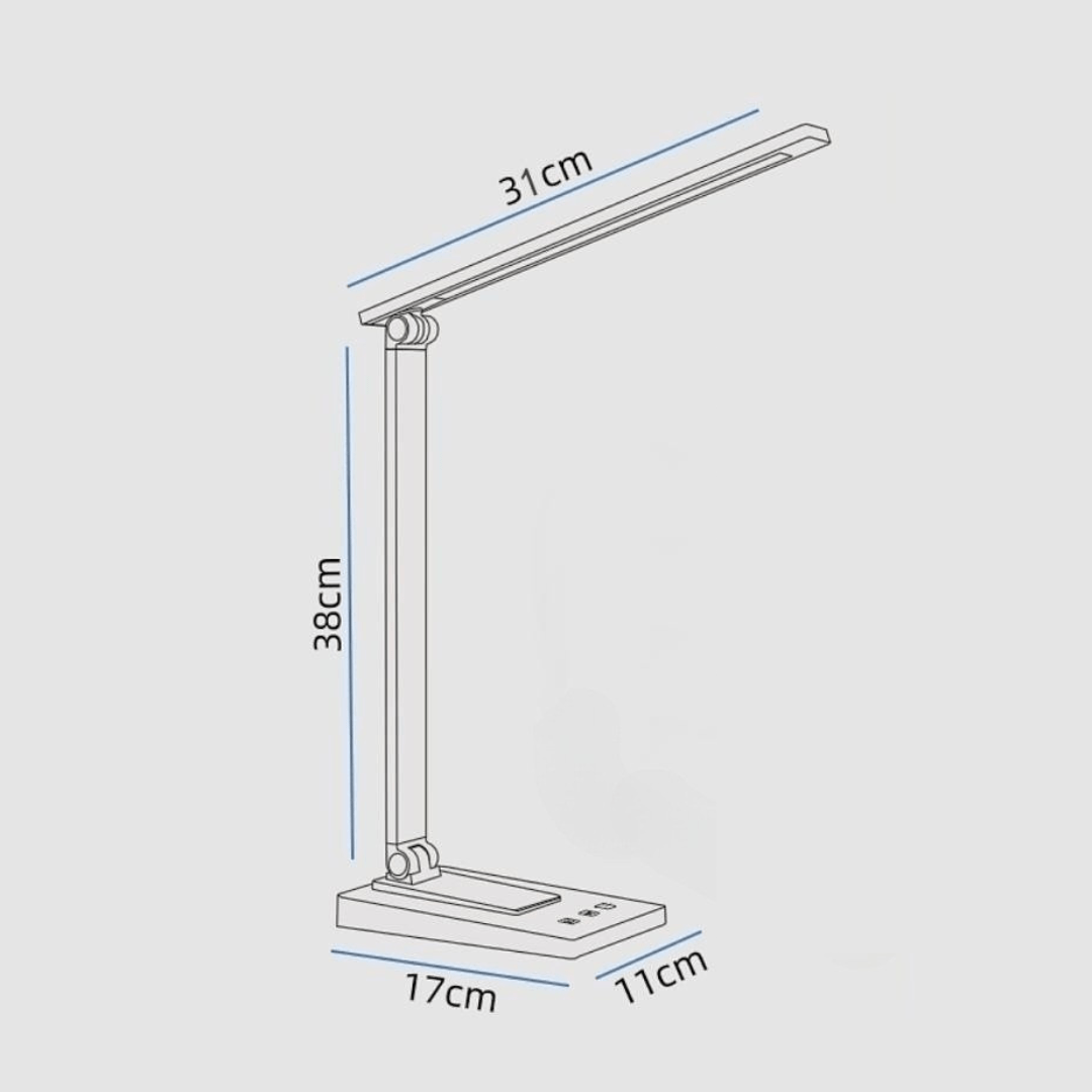 Rechargeable Desk Lamp with Metal Shade - Isla & Oliver