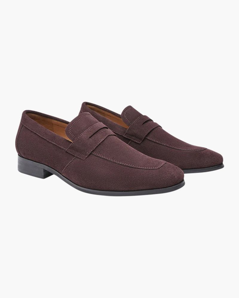 Casper - Suede Penny Loafers