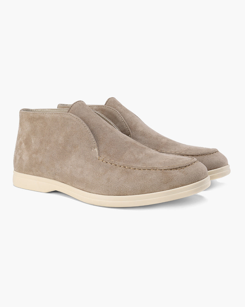Sally - High Suede Loafers