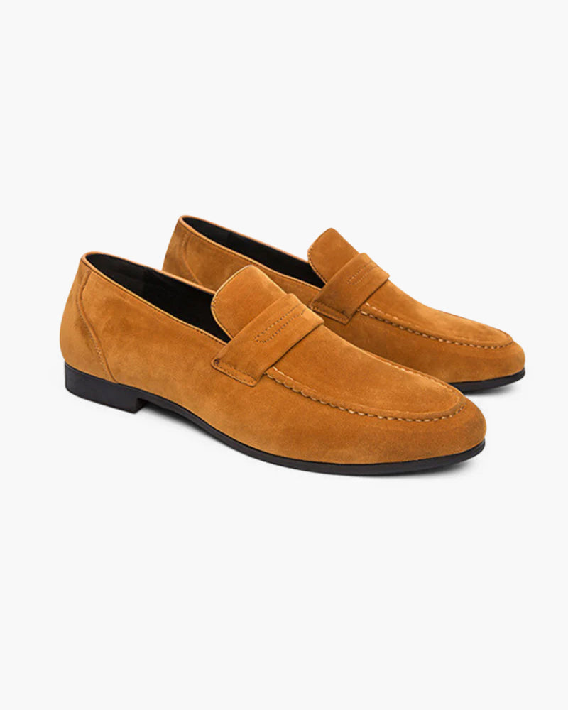 Casper - Suede Penny Loafers