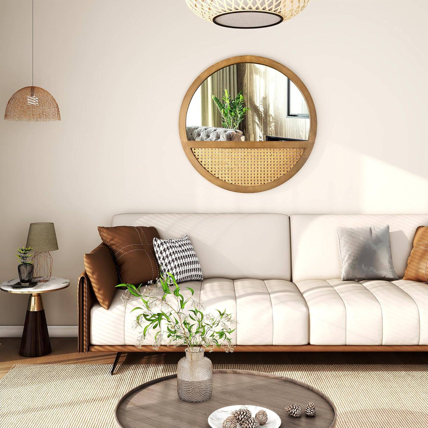 Circle Elegance Wall Mirror - Isla & Oliver