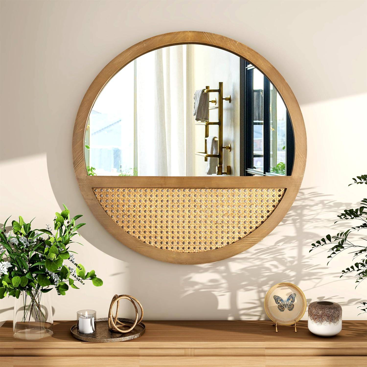 Circle Elegance Wall Mirror - Isla & Oliver