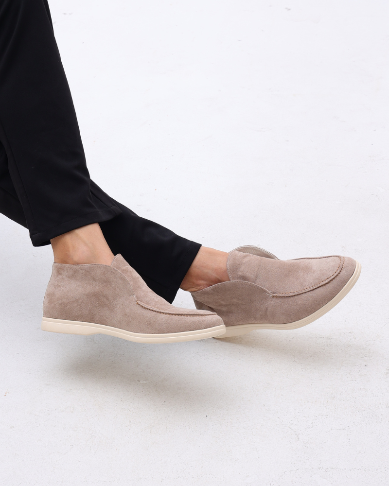 Sally - High Suede Loafers