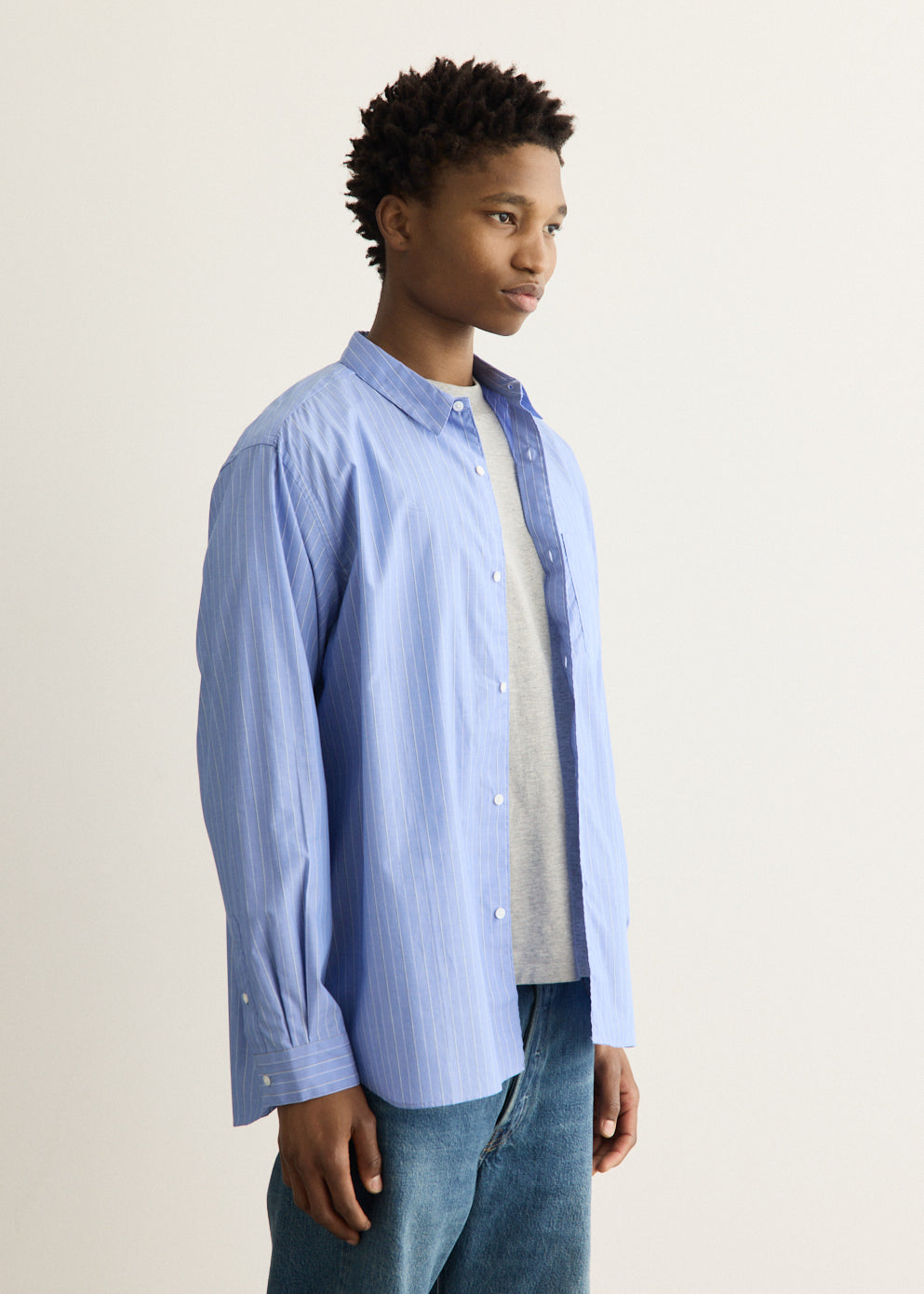 Check Pattern Collared Shirt with Long Sleeves and Relaxed Fit
