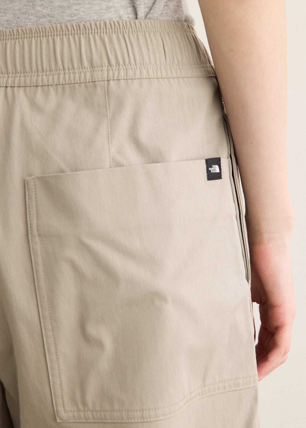 Wide Barrel Pleated Pants with Elasticated Waistband and Stud Accents